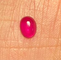 ทับทิมธรรมชาติ 0.72cts 6.2x4.7mm 0.72cts natural ruby 6.2x4.7mm