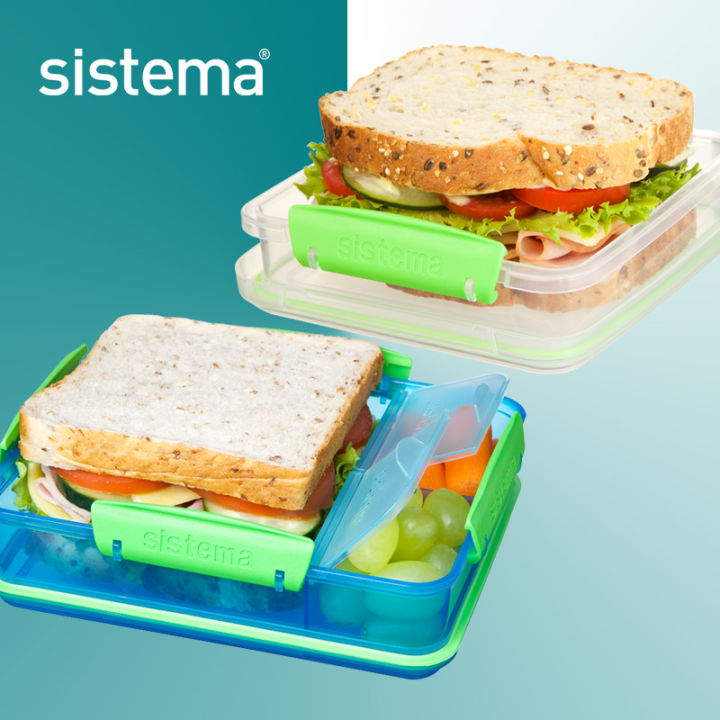 Sistema Klip It To-Go Rectangle Bento-Style Lunch Box