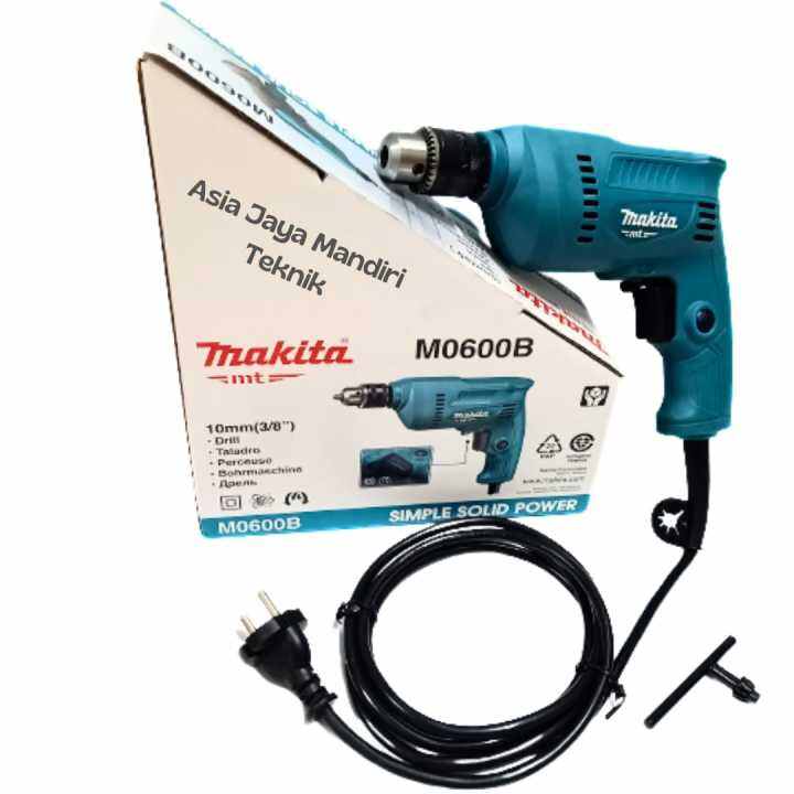 MESIN BOR LISTRIK 10MM ( 3/8") MAKITA M0600B /MESIN BOR BESI, KAYU ...