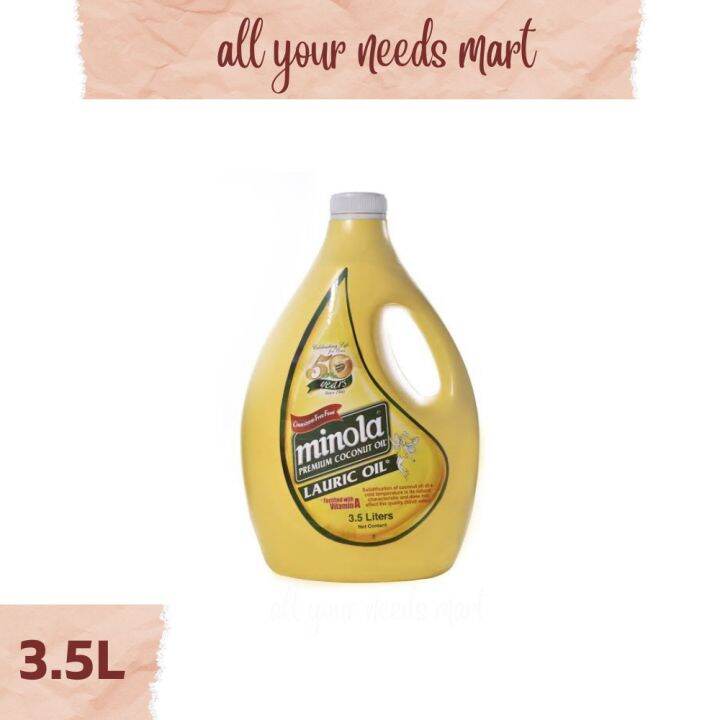 Minola ♡ Premium Coconut Oil (Keto) 3.5L Lazada PH
