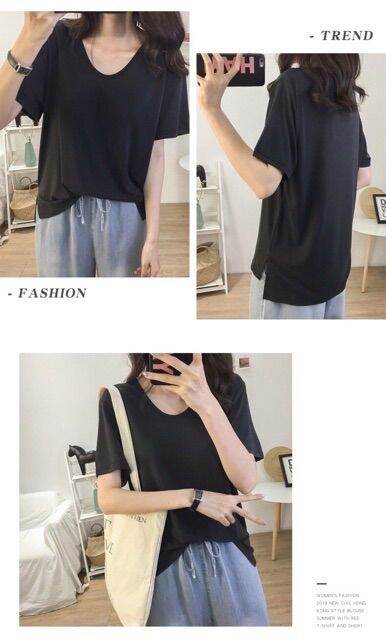 พร้อมส่ง-เสื้อยืดแขนสั้น-ผ้าเรยอน-no-96