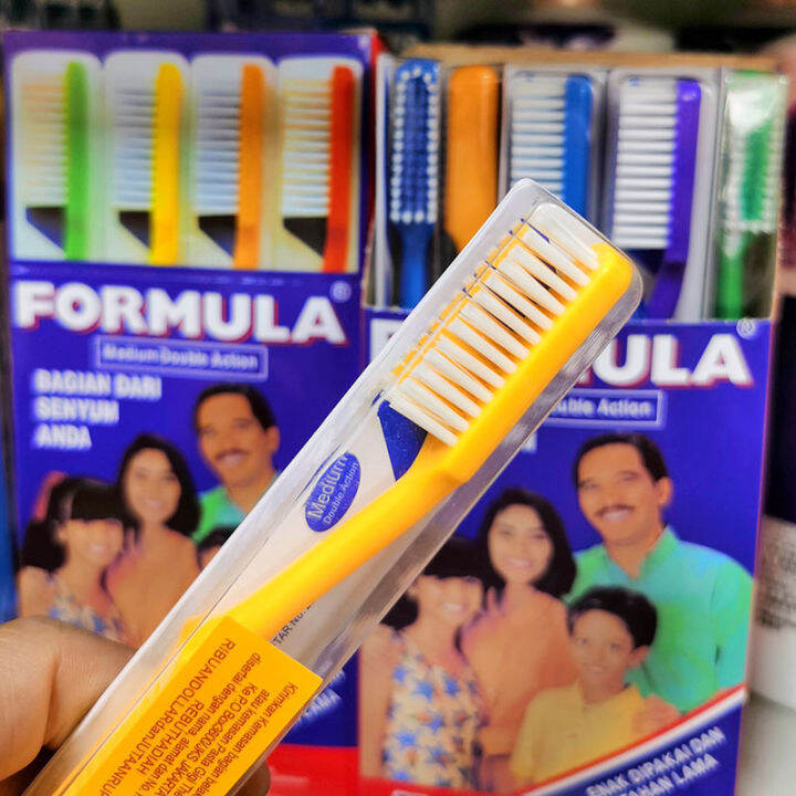 Formula West German Beauty Toothbrush Medium Hard Bristle Standard Head