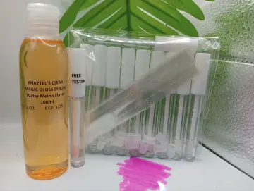 100ml DIY Lip Gloss Applicator Kit With Moisturizing Clear Base