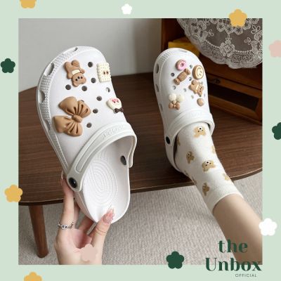 🥑The UNBOX • Crocs Jibbitz โทนมินิมอล ตัวติดรองเท้า ส่งจากไทย
