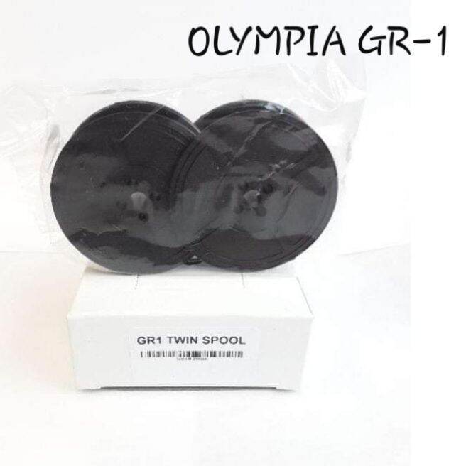 ผ้าหมึกเครื่องพิมพ์ดีด-olympia-gr-1สีดำ-แกนคู่-เทียบ