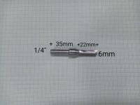 ดอกทริมเมอร์ 6mm. คมยาว22mm. ด้าม6.35mm ดอกกัดตรง ทริมเมอร์6mm.ดอกกัดcnc ทริมเมอร์คาร์ไบด์