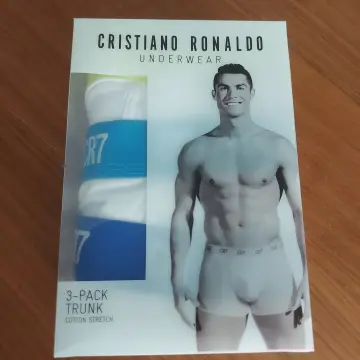 Cristiano Ronaldo CR7 Men's Underwear 3-Pack Trunk Cotton Stretch