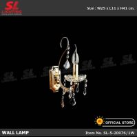 SL-5-20076/12โคมไฟติดผนัง ห้อยคริสตัล สวยหรู รุ่น SL-5-20076/1W Modern Style Glass Light Luxury And Vintage