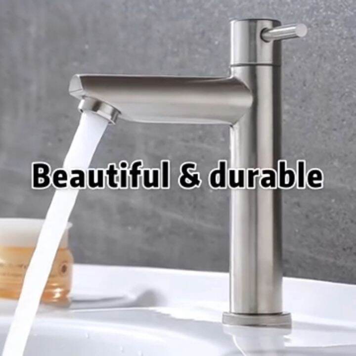 Best Seller SUS304 Basin Faucet Single Hole Faucet Water Tap Lavatory ...