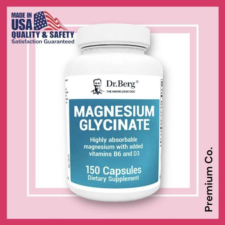 Dr. Berg's Magnesium Glycinate 400mg Fully Chelated Magnesium