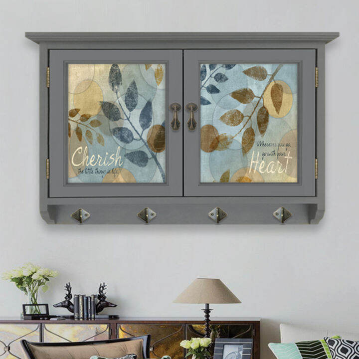 Electric Meter Box Decorative Painting Covering Box Solid Wood American