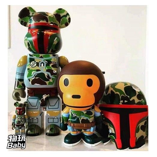 Bearbrick 100% 400% Be @ Rbrick BAPE Boba Fett Star Wars New In