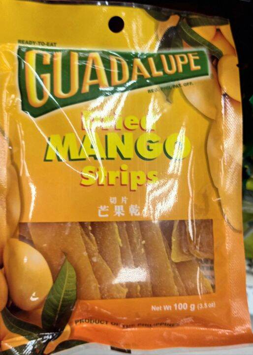 Guadalupe Dried Mango Strips from Cebu 100g Lazada PH