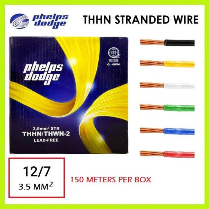 Phelps Dodge THHN / THWN 3.5mm (12/7) Stranded Wire 3.5mm² 12/7 12