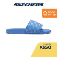 Skechers สเก็ตเชอร์ส รองเท้าแตะผู้หญิง Women Cali Side Lines 2.0 Reprezenta Walking Slides - 8730085-BLU