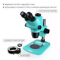 Rf4 RF-6565TV 6.5-65X ปรับ Trinocular Zoom Stereo Microscope สำหรับโทรศัพท์มือถือ BGA ซ่อมแว่นขยาย
