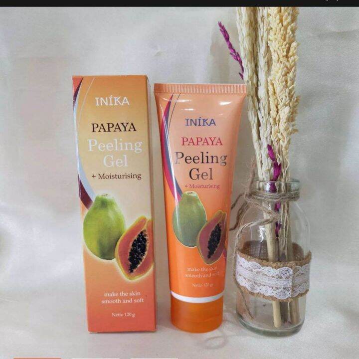 Inika Papaya Peeling Gel + Moisturising Lazada Indonesia