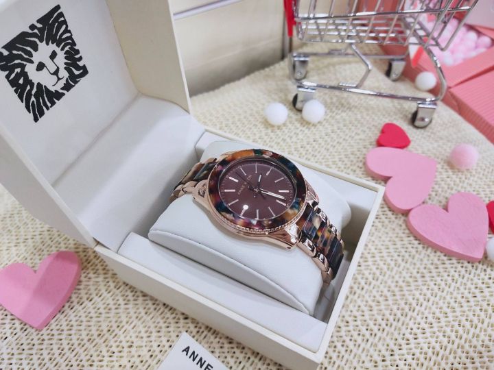 ประกันศูนย์ไทย-นาฬิกาข้อมือ-pearlescent-resin-link-watch-ak-3214bnrg-ขนาด-37-5-mm