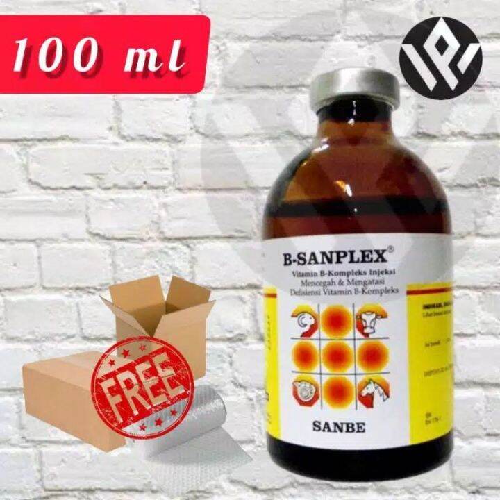 B Sanplex Injeksi Vol 100 Ml Multivitamin Hewan PT Sanbe Farma | Lazada ...