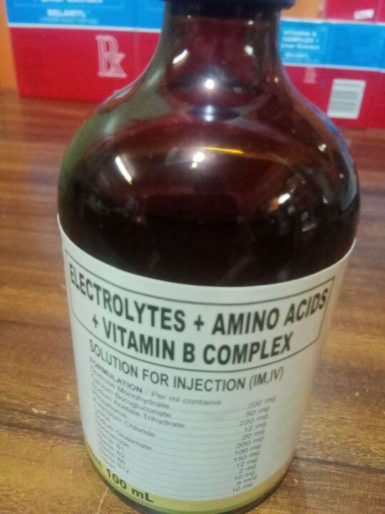 Electrolyte + amino acid +Vitamin B complex 100ml solution for