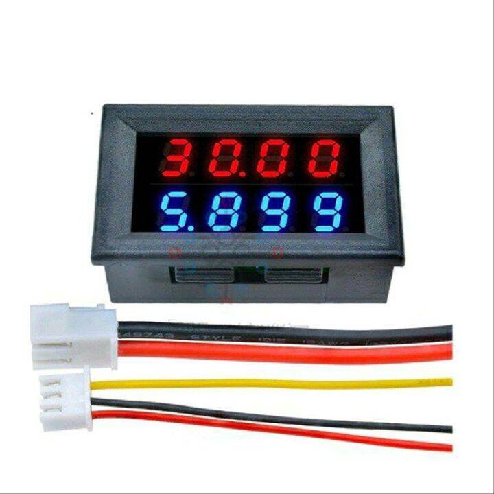 Dc Voltmeter Amperemeter 4 Digit Ammeter Arus Tegangan Dc Lazada Indonesia