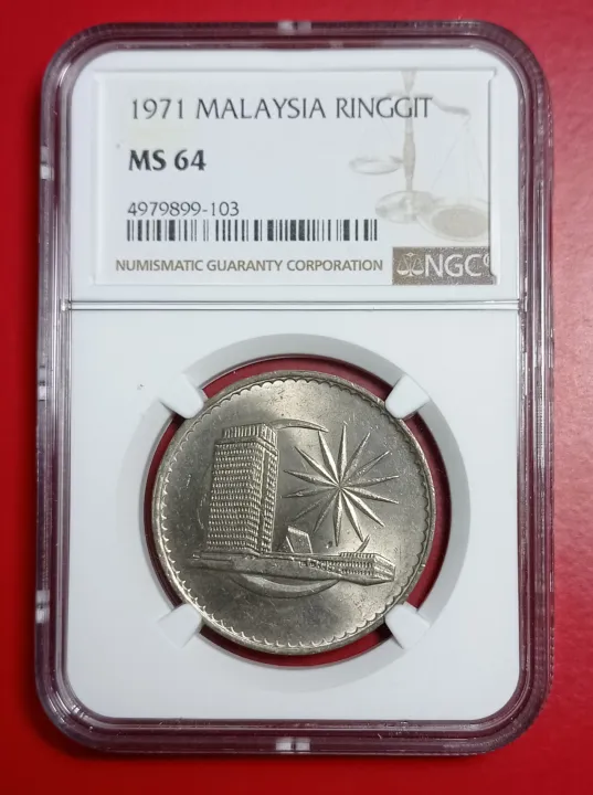 1pc RM1 1971 NGC UNC MS64 #103 | Lazada