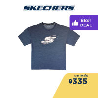 Skechers สเก็ตเชอร์ส เสื้อยืดแขนสั้นผู้หญิง เสื้อกีฬา Women Performance Running Short Sleeve Tee - SP22Q4W358-SEBL