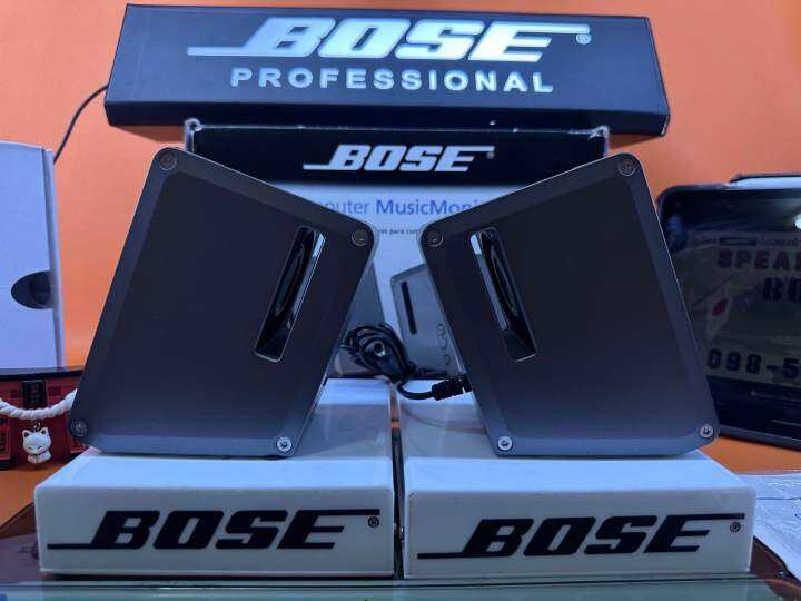 bose-m2-computer-musicmonitor-silver-ser-no-0010ae-รุ่นจิ๋วแต่เเจ๋ว-ขนาดกะทัดรัดแต่พลังเสียงเกินตัวตามแบบฉบับ-bose-เสียงใหญ่-เบสหนัก-มิติเสียงออกชัดเจน-สมจริง-ไม่ผิดหวังแน่นอน