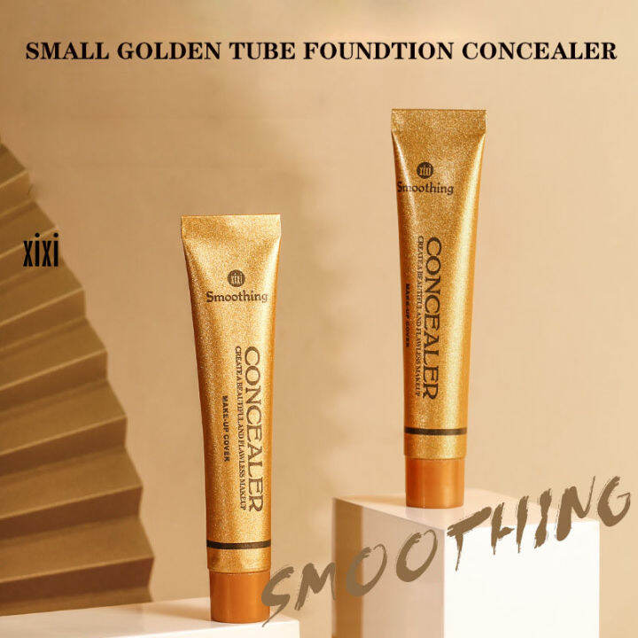 Xixi Concealer Stick Lightweight and Adhesive Gold Tube Covering Dark Circles, Acne Marks, Spots