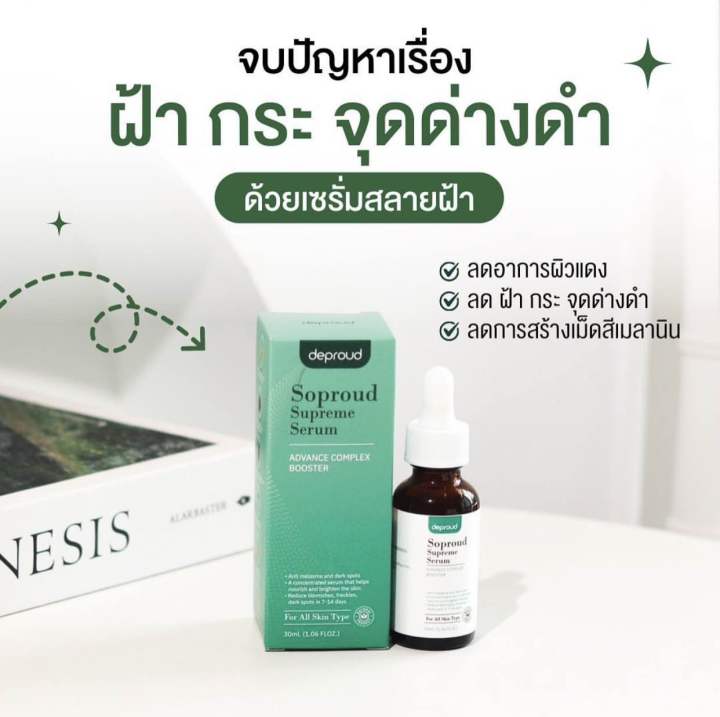 เซรั่มสลายฝ้า-กระ-ลดสิว-หน้าใส-30-มล-ดีพราวด์-ส่งฟรี