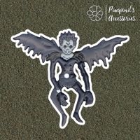 ?? พร้อมส่ง : เข็มกลัดลายยมฑูตลุค เดธโน๊ต | Ryuk Angel Of Death (Death Note) Enamel Brooch Pin.