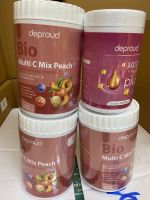 3 แถม 1 สุดคุ้ม( รสพีช กระปุกชมพู ) Deproud Bio Multi C Mix ดีพราวด์ วิตามินซีสด ขนาด 250,000 mg. วิตซีถัง วิตามินชง วิตามินผิว ดีพราว dproud ดีพาว