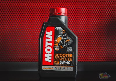 น้ำมันเครื่อง MOTUL SCOOTER POWER LE 5W40 (MB) สังเคราะห์ 100% ขนาด 1 ลิตร ของแท้ ลิตรละ 309฿