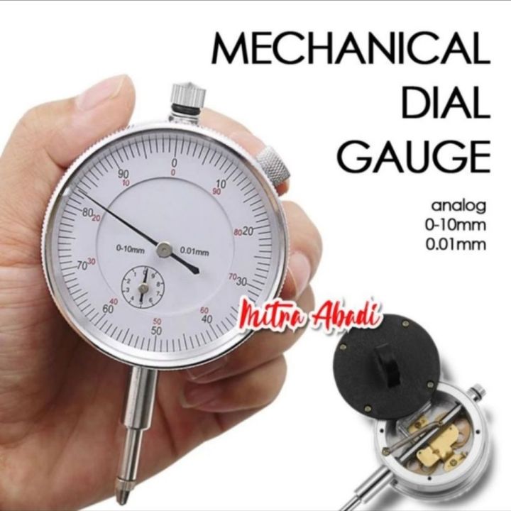 Mechanical Dial Indicator / Dial Gauge Tester Alat Ukur Kerataan