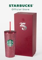 Starbucks Stainless Steel 25th Pink Bling Cold Cup  16oz