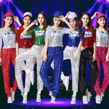 Jazz dance costumes children dancing dress girls summer dance dress  uniforms hip-hop han edition girl costumes