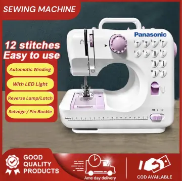 Electric Sewing Machine,Mini Portable Handheld Household Multifunction 12  Stitches Double Thread and Speed Free-Arm Crafting Mending Machine LED  Light