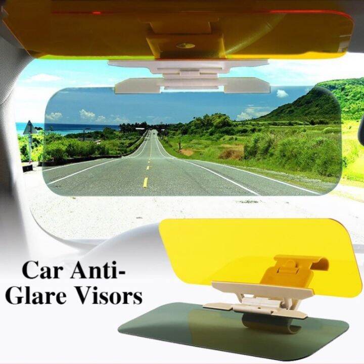 Car Sun Visor AntiGlare Mirror 2In1 HighDefinition Blocking Sunlight AntiUltraviolet Vision