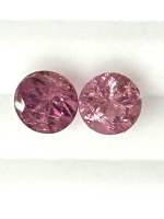 ทัวร์มาลีนสีชมพู 1.48cts 5.5mm พลอยธรรมชาติแท้ 100% Pink tourmaline pair 1.48cts 5.5mm 100% natural gemstone