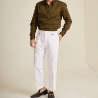 PEETA Trousers Collection in White color