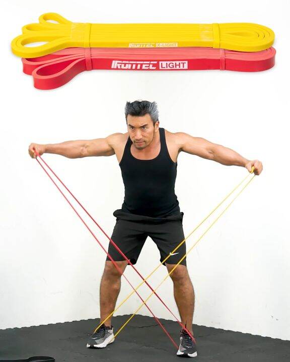ชุดยางยืดออกกำลังกาย Resistance Band 5 เส้น + ถุงใส่ จากเเบรนด์ IRONTEC