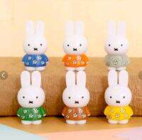 ฟิกเกอร์ PVC Miffy Tetrafibitz Floral Set.6 ชิ้น/สี ลายดอกไม้ สูง 44mm. ฟิกเกอร์ลายกระต่าย miffyขนาดเล็ก มาสคอตตัวจิ๋ว