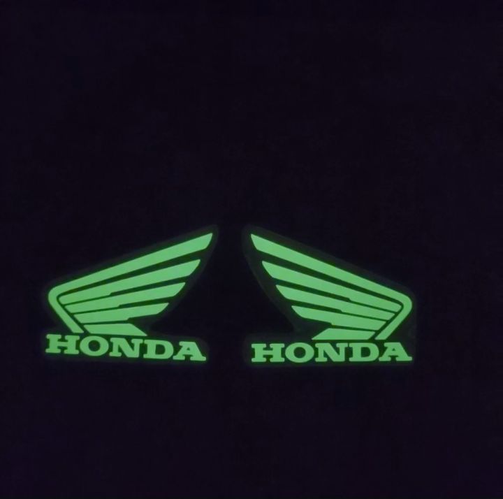 Tem Logo HONDA cánh chim DẠ QUANG phát sáng trang trí xe máy HONDA ...