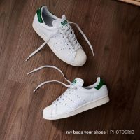 ?ผ้าใบอดิดาส สแตนสมิท adidas stan smith ผ้าใบสีขาว