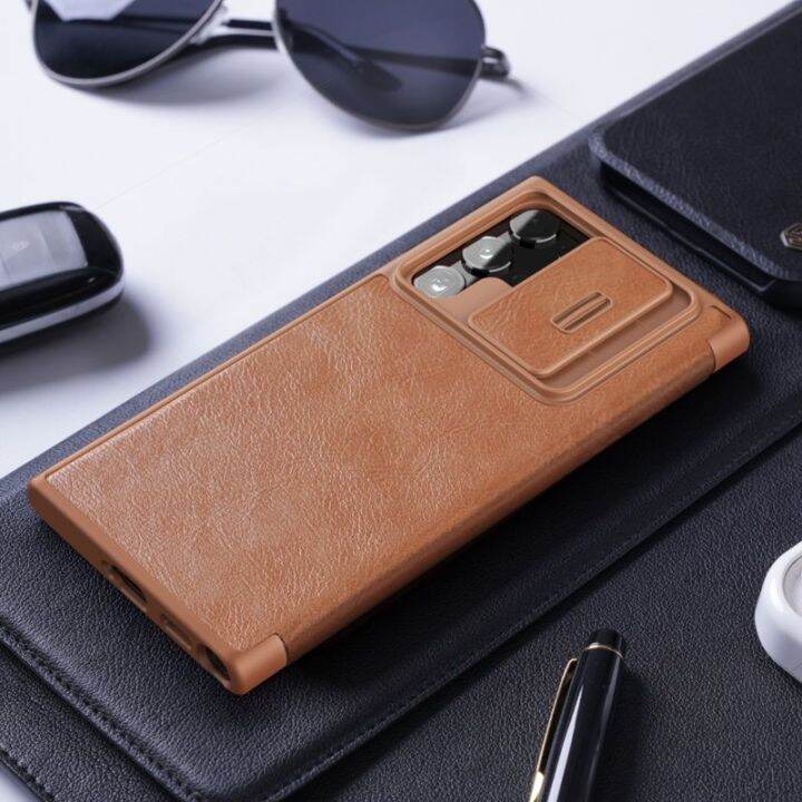 พร้-อมส่งใน-เคสหนังฝาพับqin-pro-for-galaxy-s22-s22-ultra-s22-plus-s22ultra-s22plus-nillkin-qin-leather-case