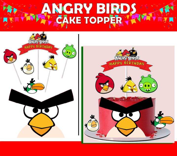 Angry birds Cake and cupcake toppers | Lazada PH