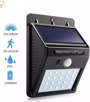 หลอดไฟLED โซลาร์เซลล์ติดผนังแบบมีเซ็นเซอร์จับการเคลื่อนไหว (SOLAR POWER LED WALL LIGHT PIR sensor+ CDS NIght Sensor)