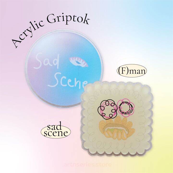 Acrylic Griptokartnseries / ที่ติดหลังโทรศัพท์อะคริลิก 5 cm Lazada.co.th