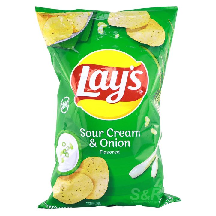 Lays Potato Chips Sour Cream and Onion 184.2g | Lazada PH