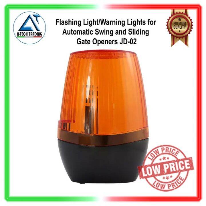 12v-265v Flashing Light for Automatic Swing and Sliding Gate Opener ...